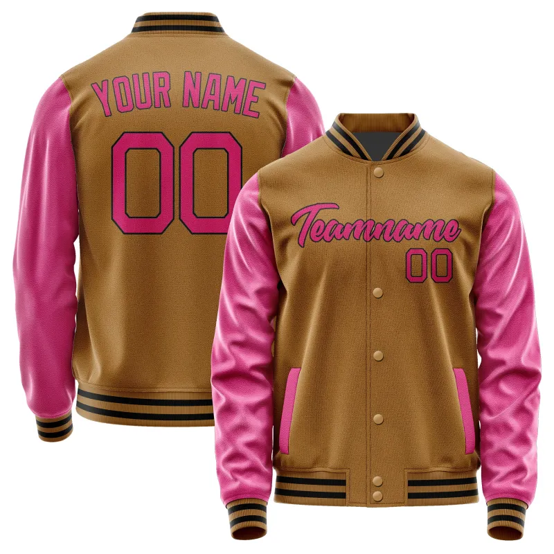Custom Khaki Pink Jacket sold by Tailorly