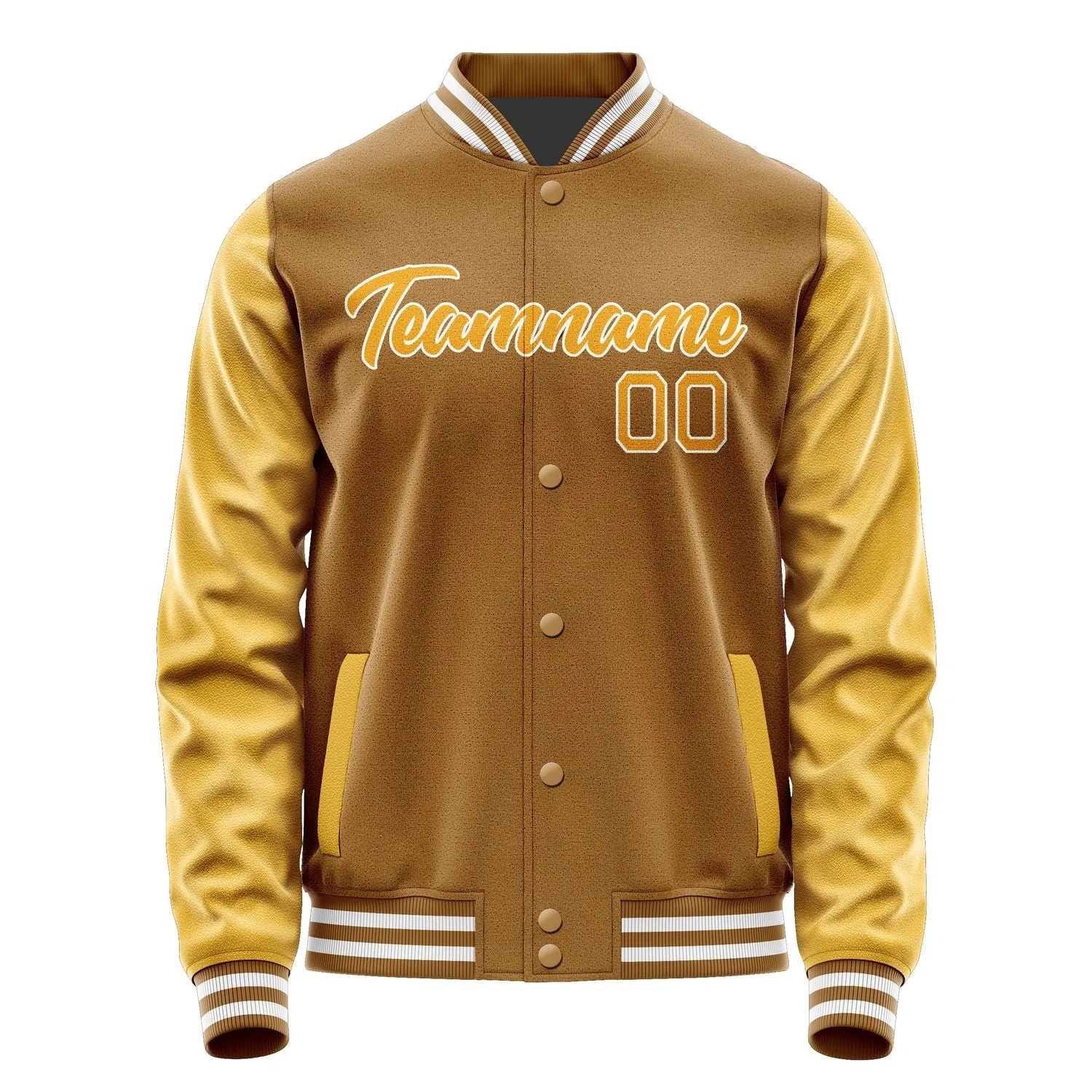 Custom Khaki Yellow Jacket sold by Tailorly product image thumbnail 2