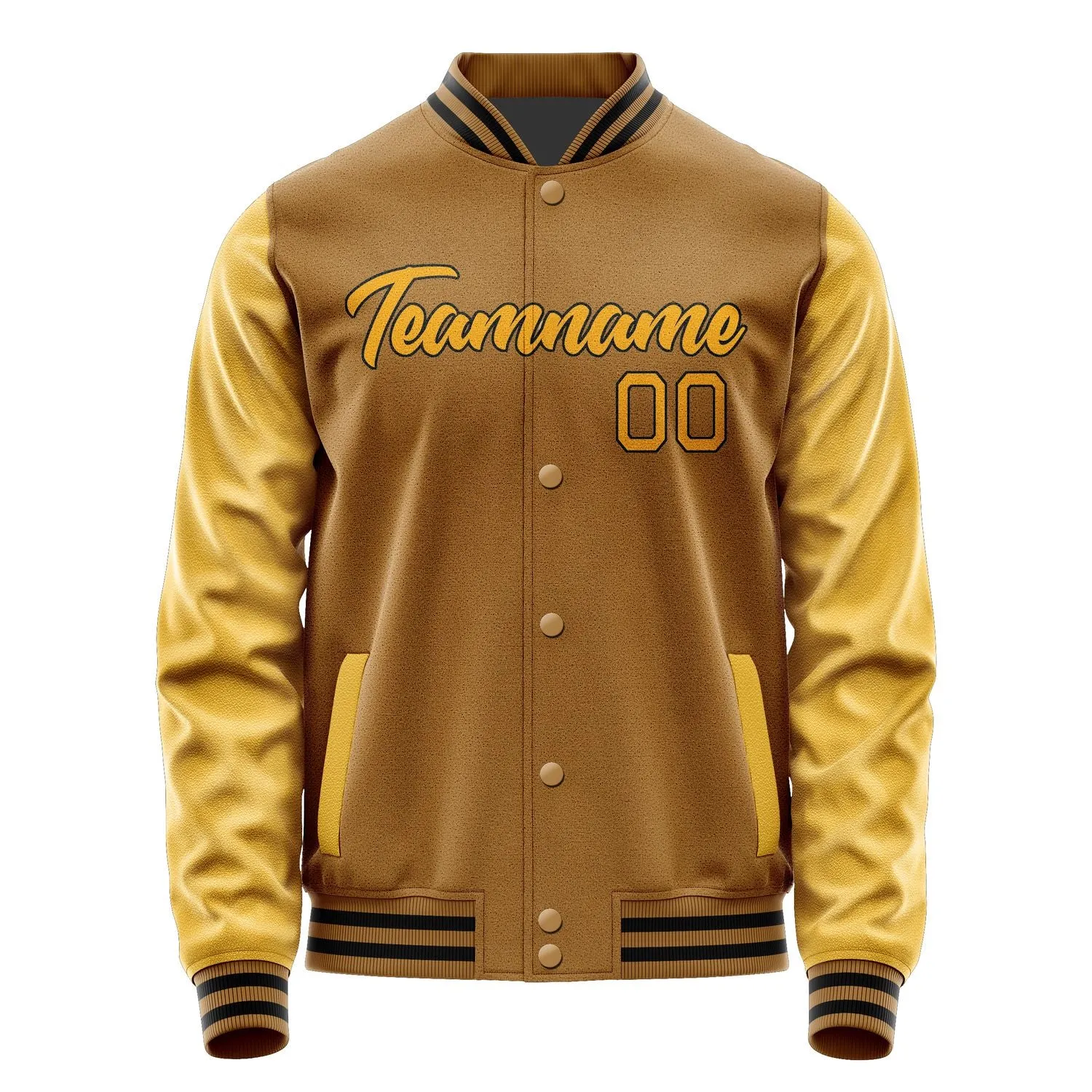 Custom Khaki Yellow Jacket sold by Tailorly product image thumbnail 2
