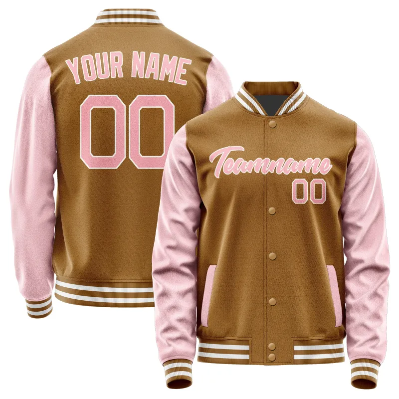 Custom Khaki Light Pink Jacket sold by Tailorly
