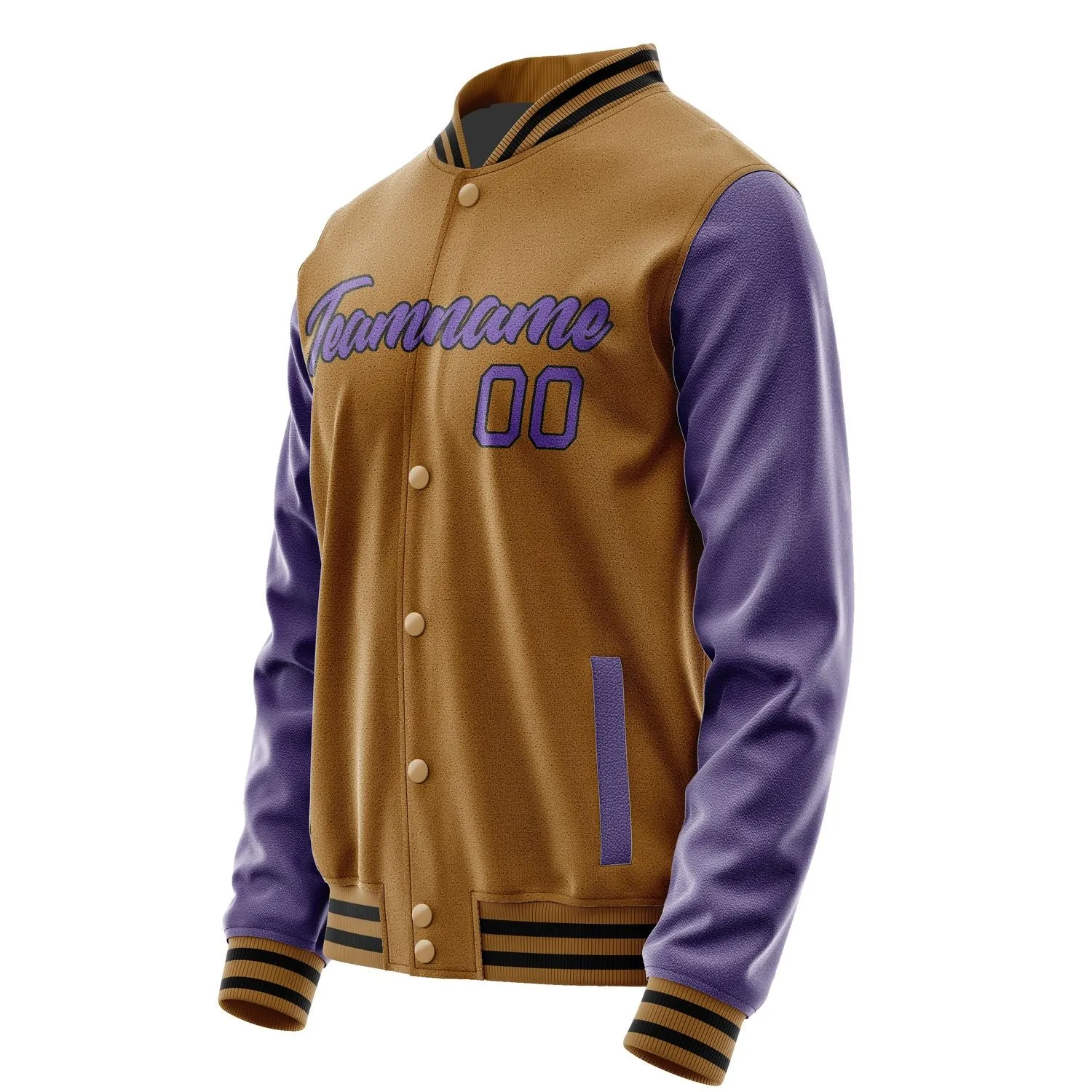 Custom Khaki Light Purple Jacket sold by Tailorly product image thumbnail 3