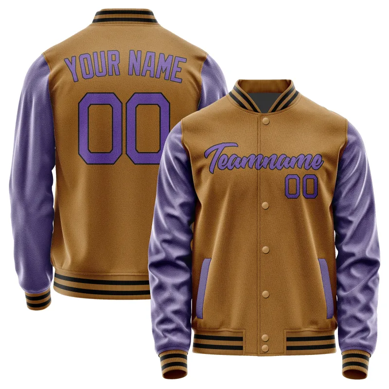 Custom Khaki Light Purple Jacket sold by Tailorly