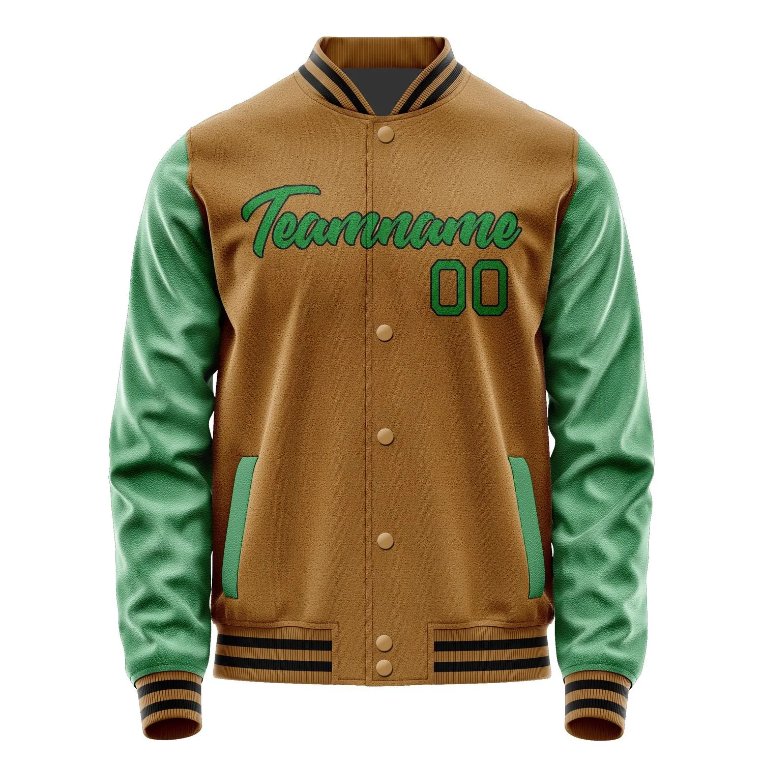 Custom Khaki Emerald Green Jacket sold by Tailorly product image thumbnail 2