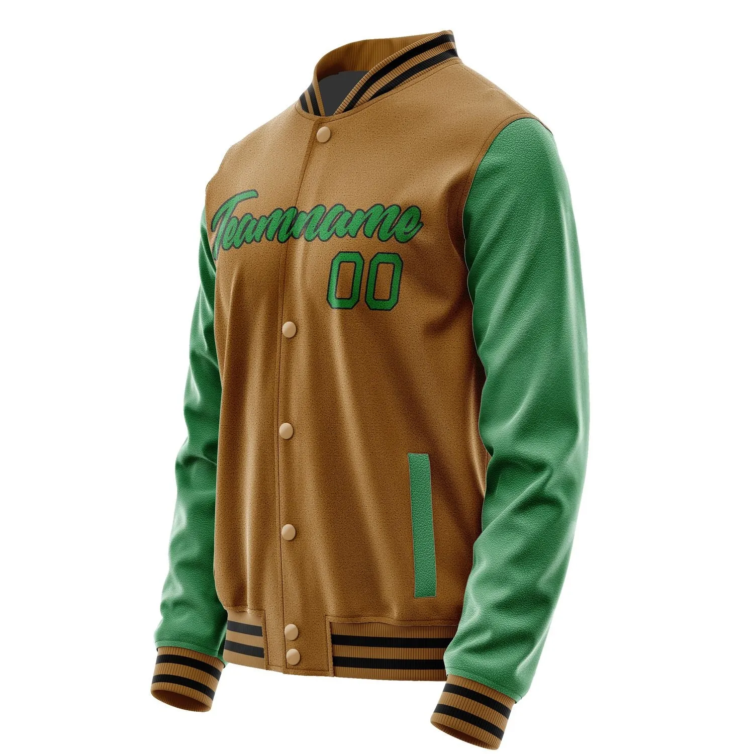 Custom Khaki Emerald Green Jacket sold by Tailorly product image thumbnail 3