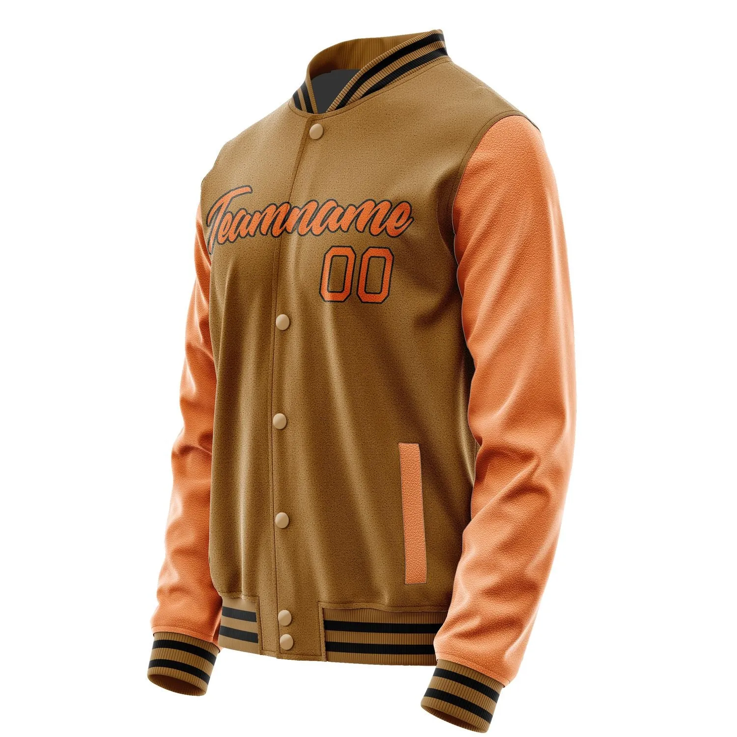 Custom Khaki Orange Jacket sold by Tailorly product image thumbnail 3