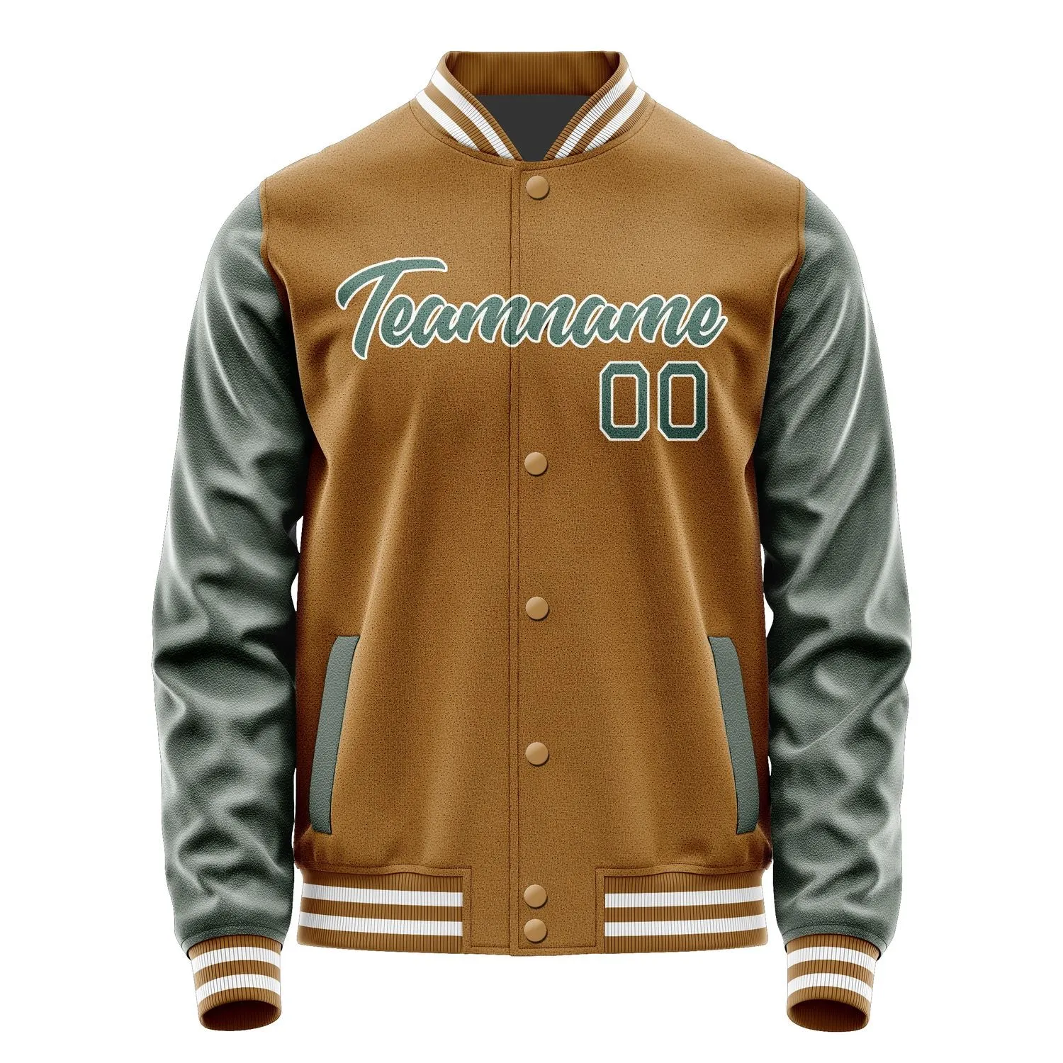 Custom Khaki Blue Green Jacket sold by Tailorly product image thumbnail 2