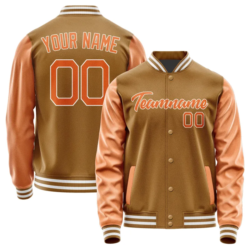 Custom Khaki Orange Jacket sold by Tailorly