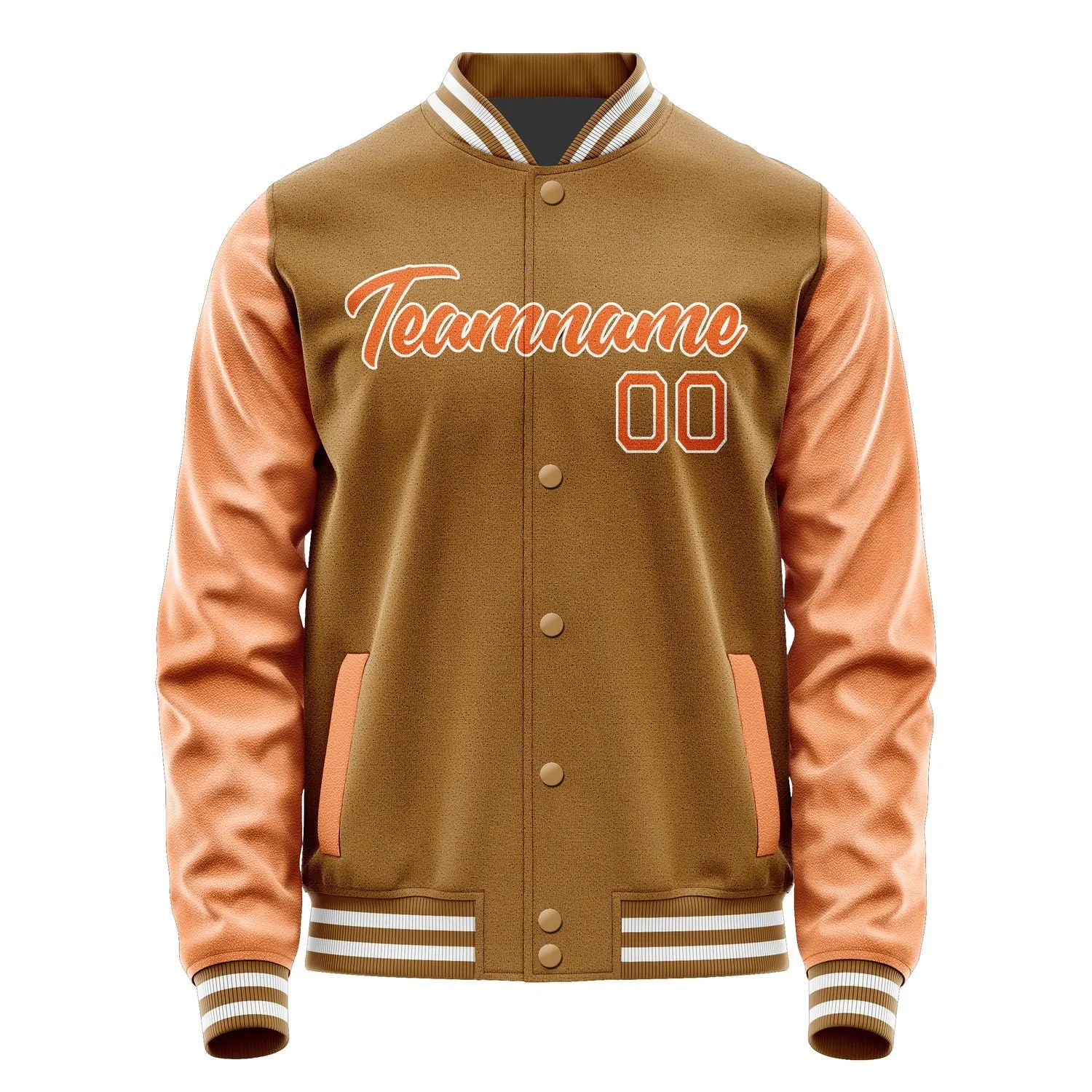 Custom Khaki Orange Jacket sold by Tailorly product image thumbnail 2
