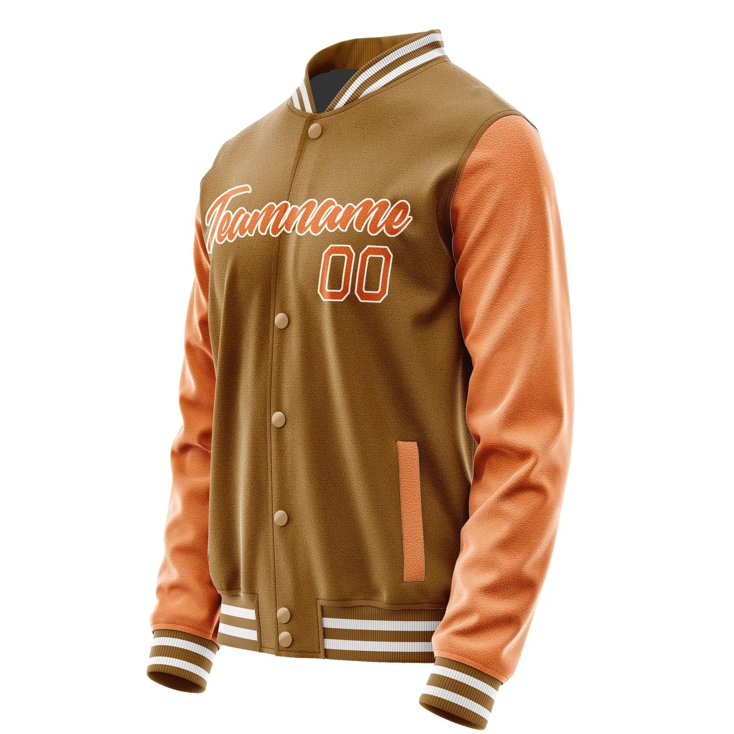 Custom Khaki Orange Jacket sold by Tailorly product image thumbnail 3