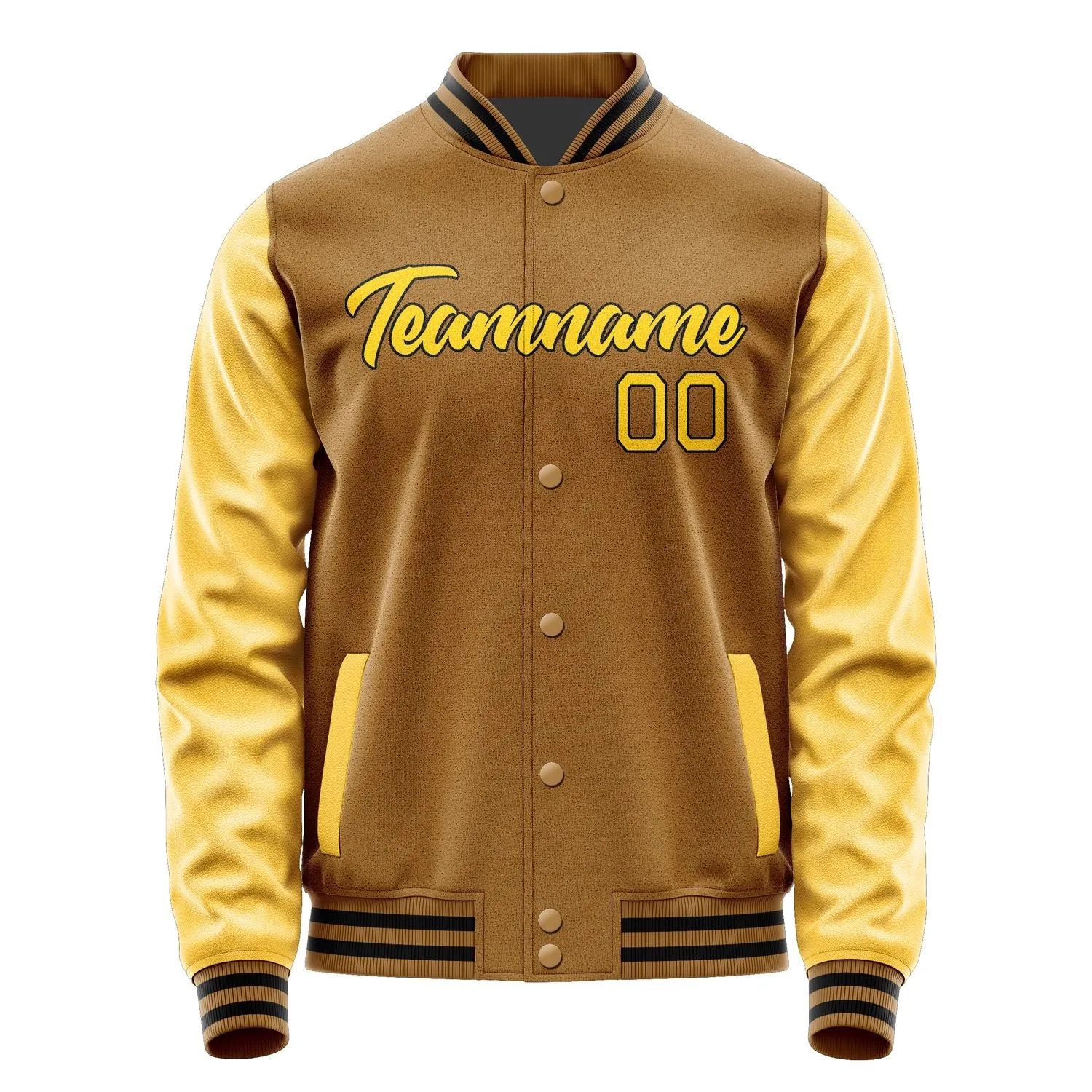 Custom Khaki Gold Jacket sold by Tailorly product image thumbnail 2