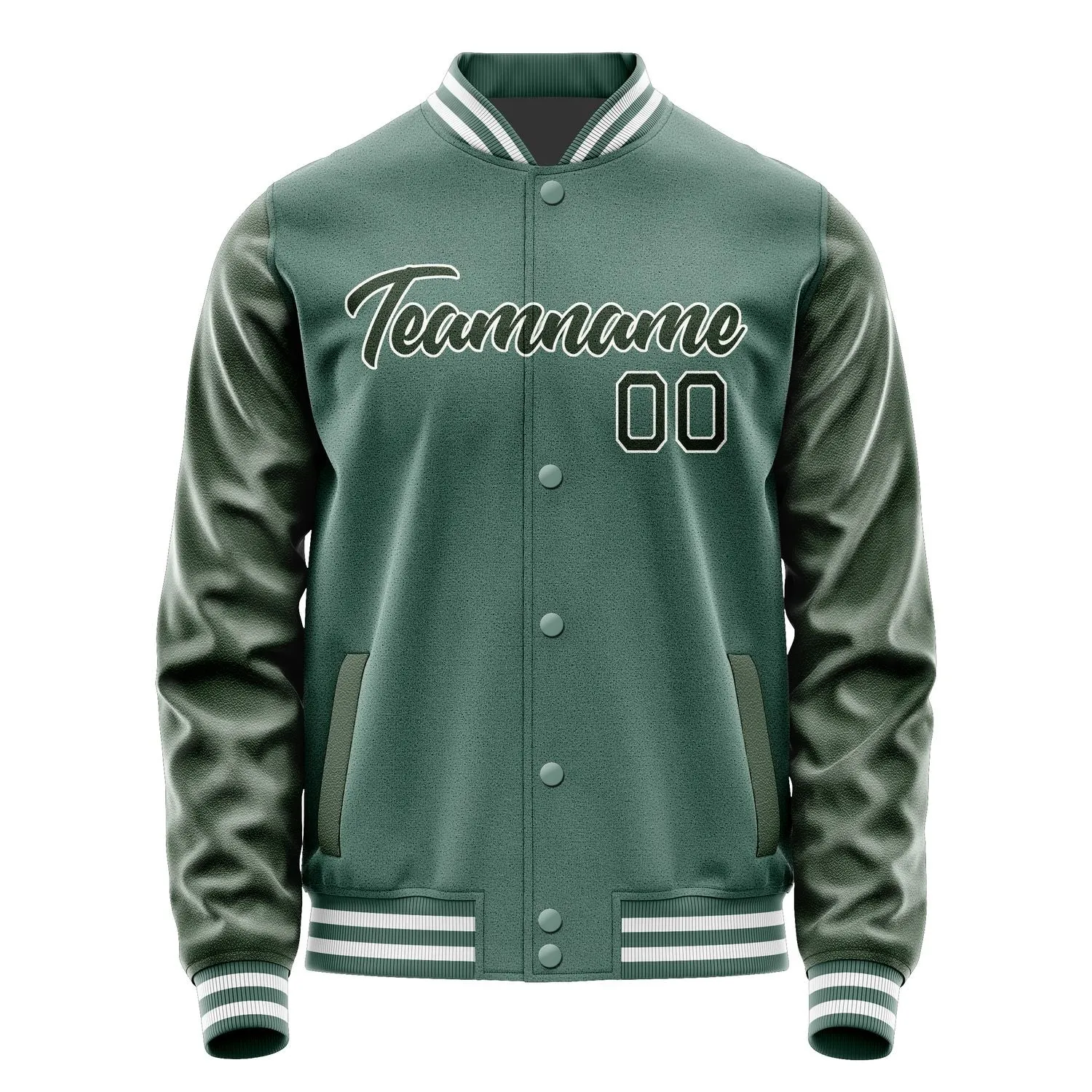 Custom Blue Green Dark Green Jacket sold by Tailorly product image thumbnail 2