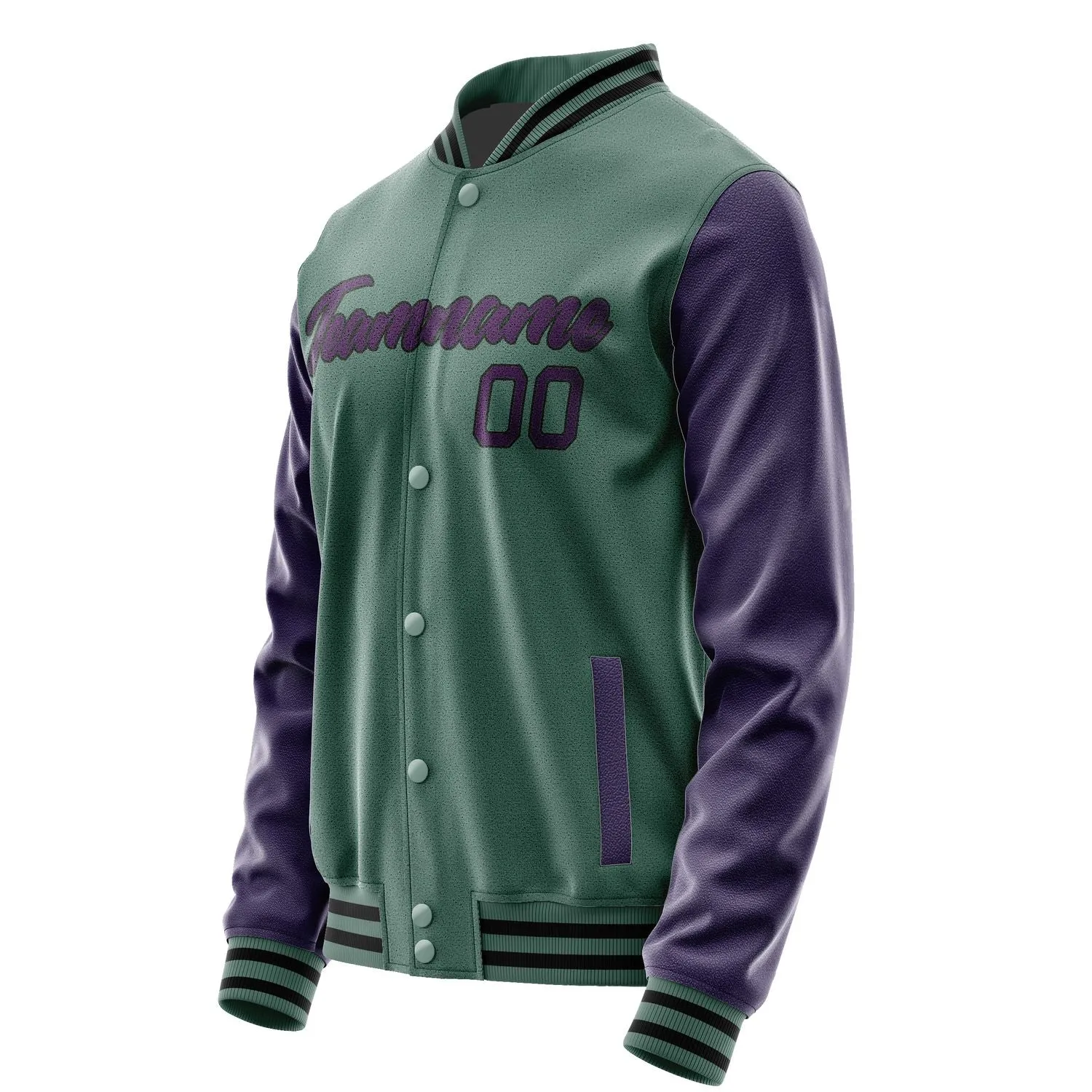 Custom Blue Green Purple Jacket sold by Tailorly product image thumbnail 3