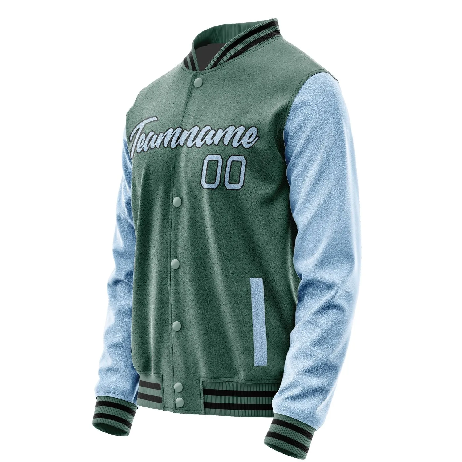Custom Blue Green Light Blue Jacket sold by Tailorly product image thumbnail 3