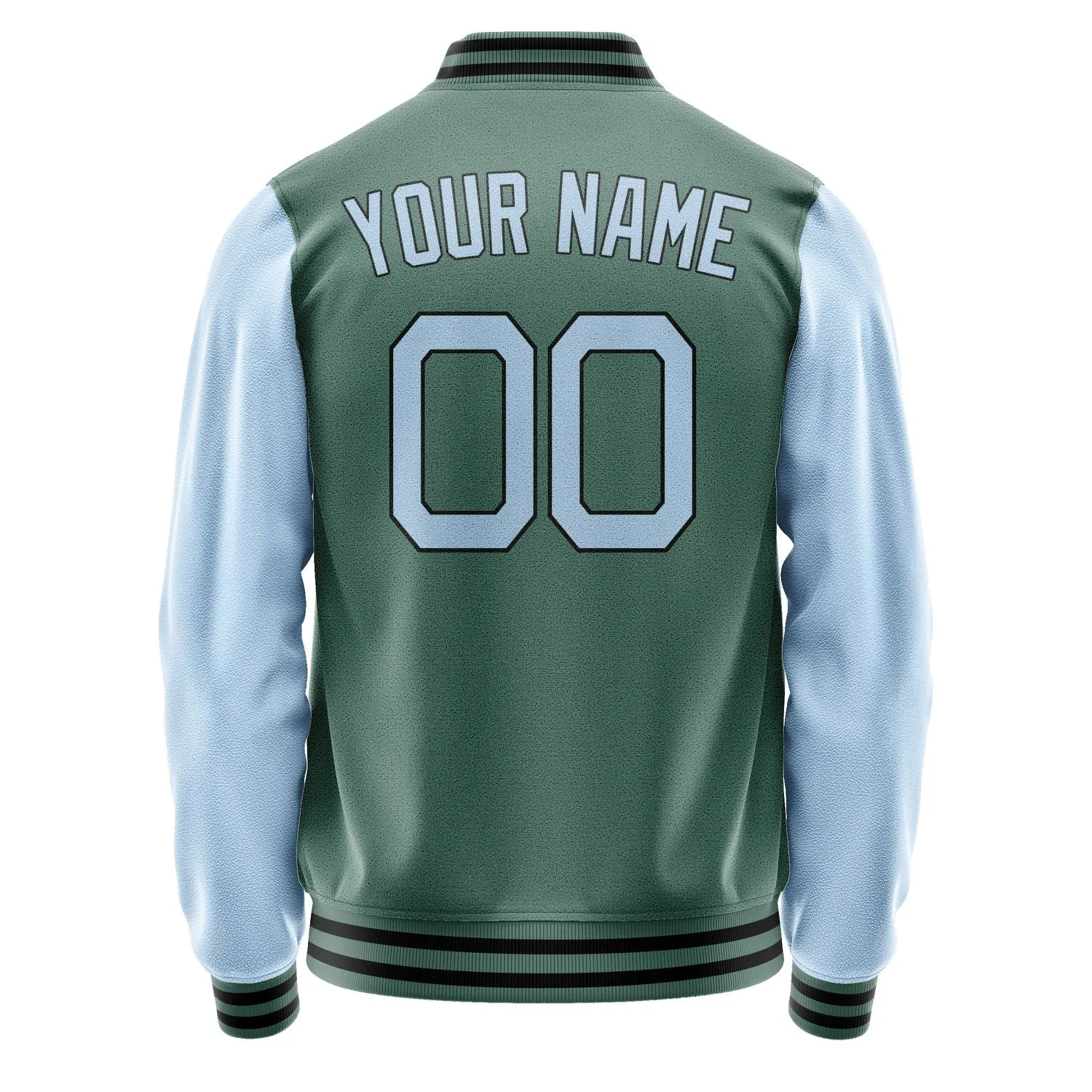 Custom Blue Green Light Blue Jacket sold by Tailorly product image thumbnail 4