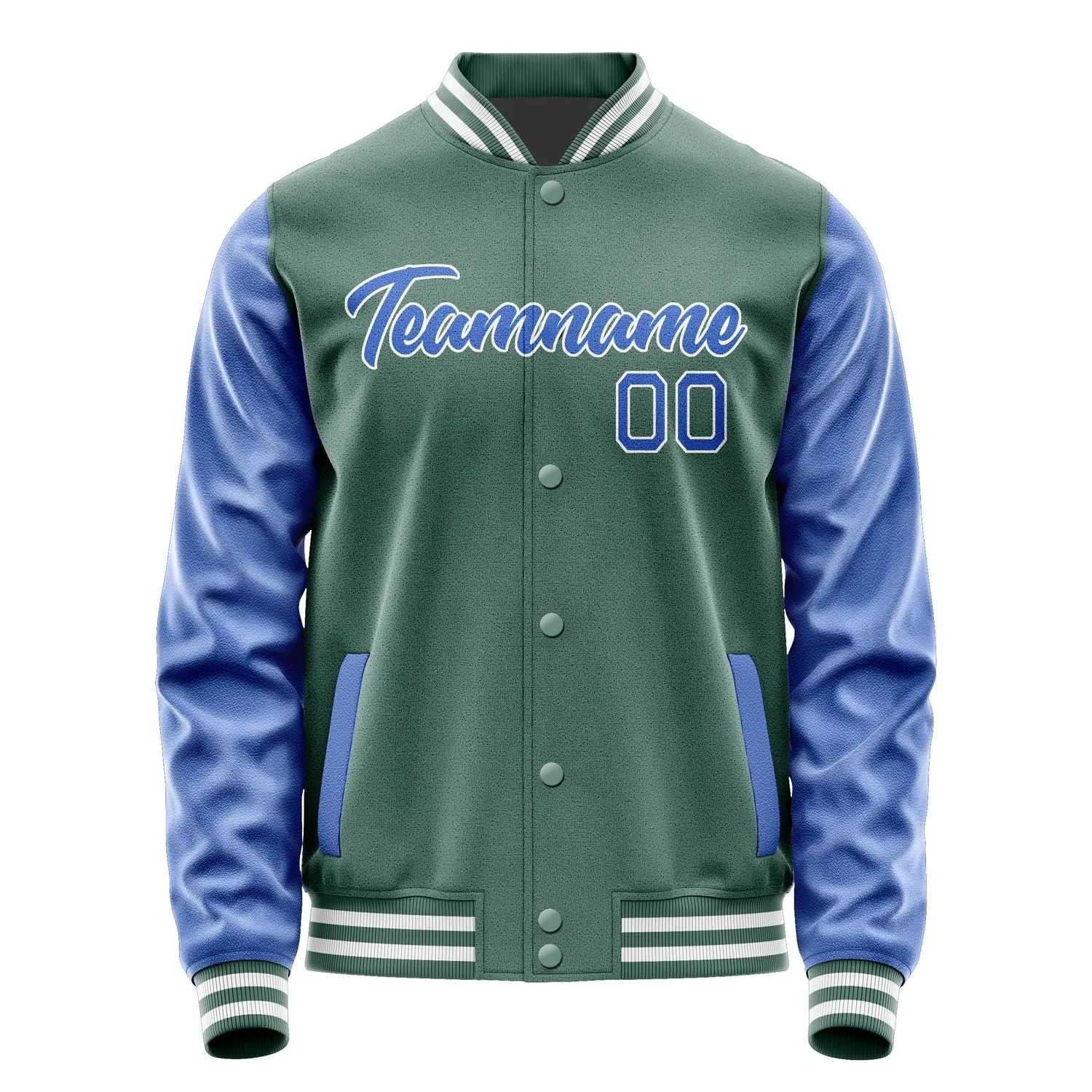 Custom Blue Green Sky Blue Jacket sold by Tailorly product image thumbnail 2