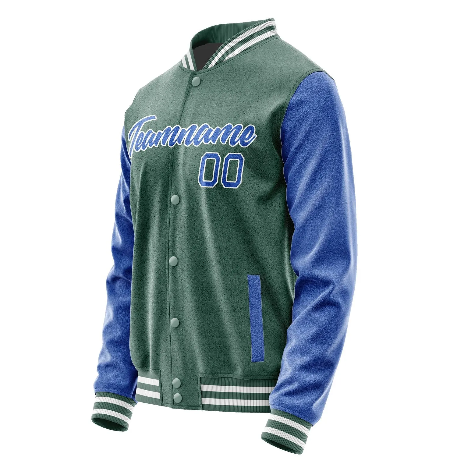 Custom Blue Green Sky Blue Jacket sold by Tailorly product image thumbnail 3
