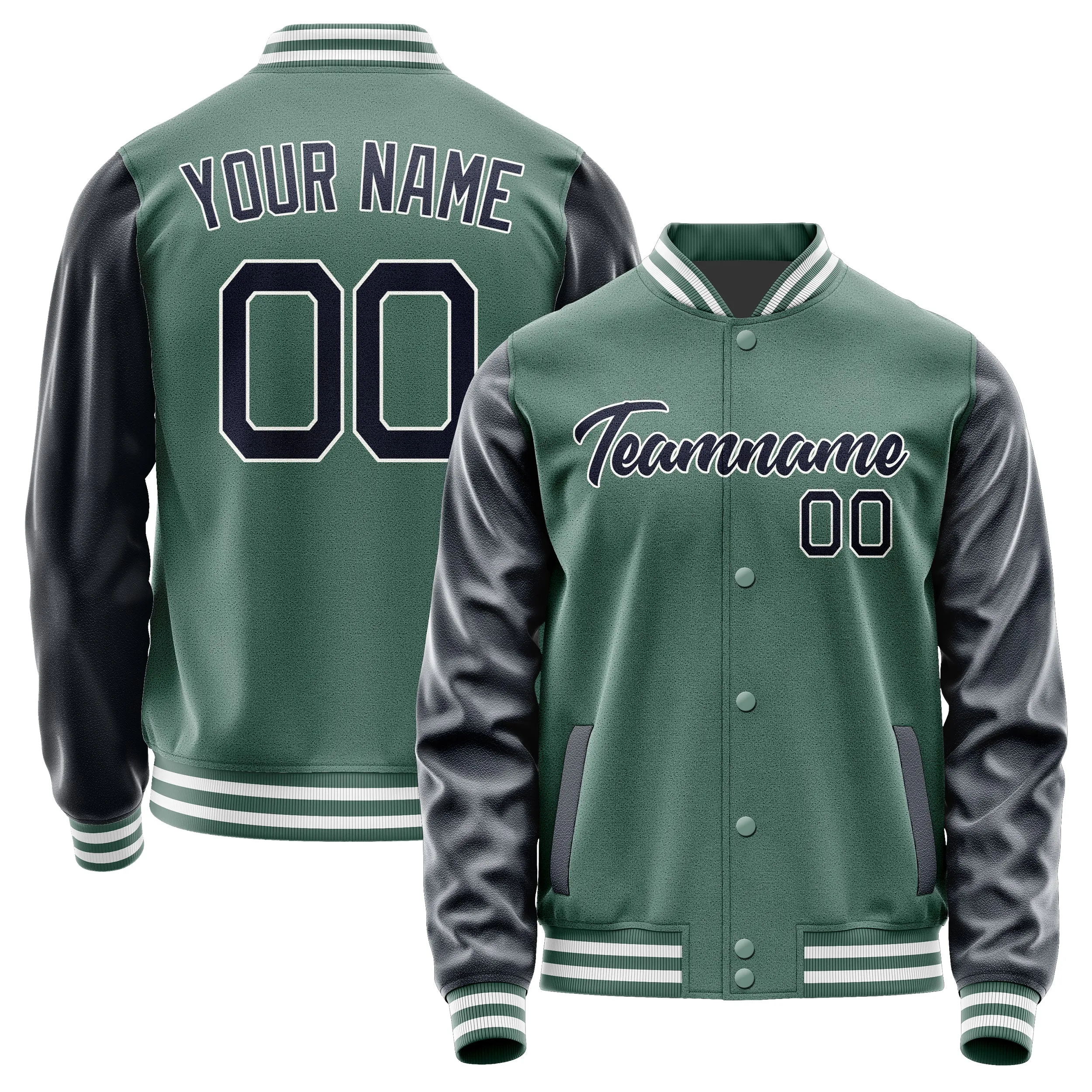 Custom Blue Green Navy Jacket sold by Tailorly
