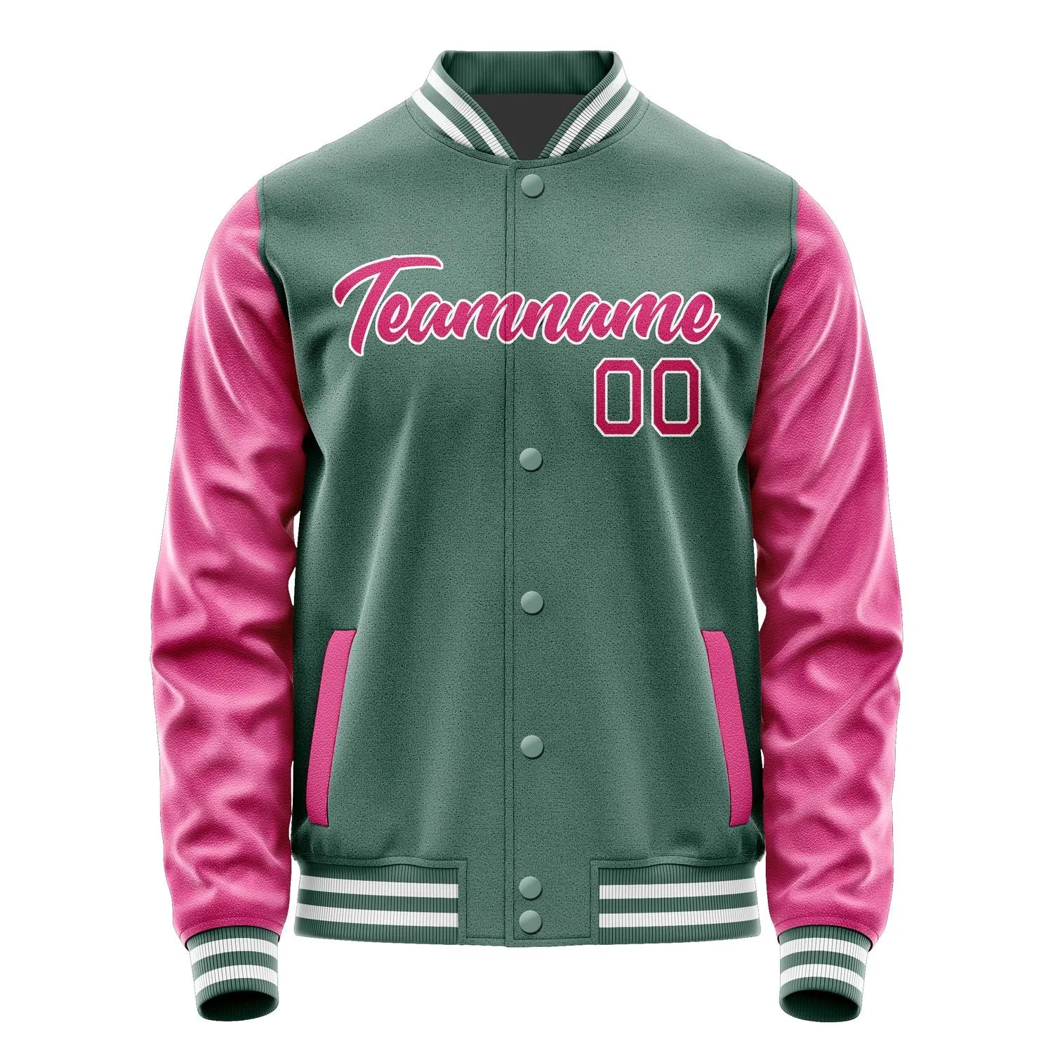 Custom Blue Green Pink Jacket sold by Tailorly product image thumbnail 2