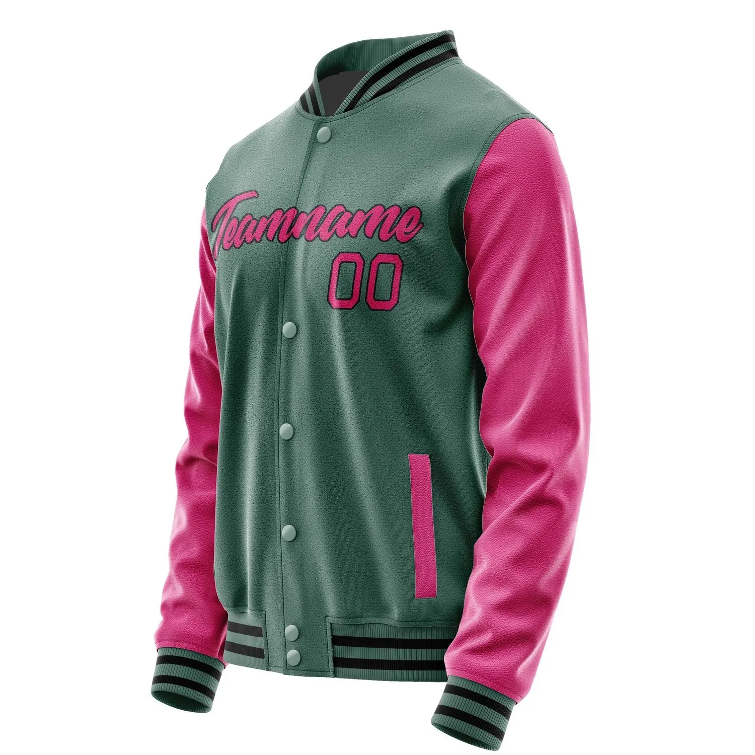 Custom Blue Green Pink Jacket sold by Tailorly product image thumbnail 3