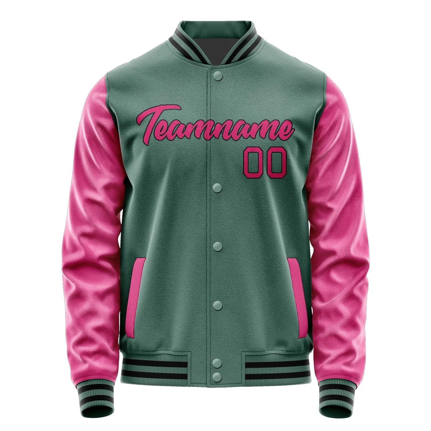 Custom Blue Green Pink Jacket sold by Tailorly product image thumbnail 2