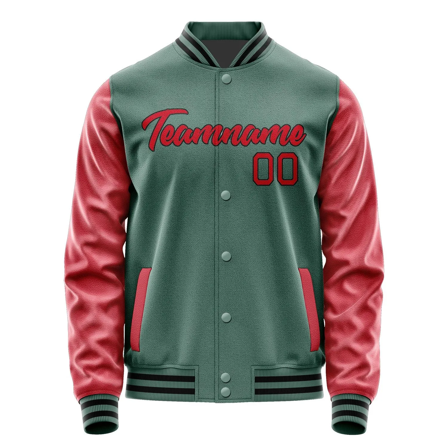 Custom Blue Green Red Jacket sold by Tailorly product image thumbnail 2