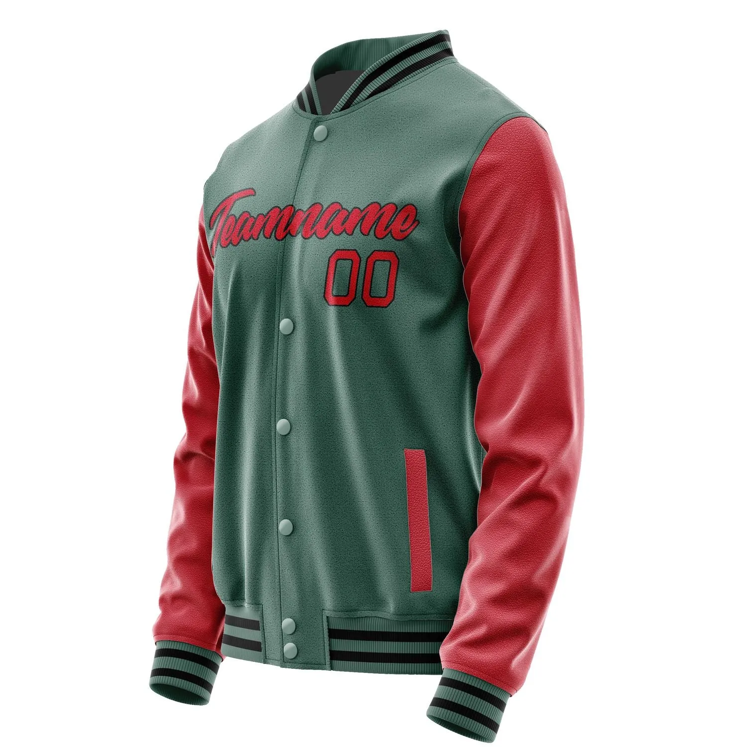Custom Blue Green Red Jacket sold by Tailorly product image thumbnail 3