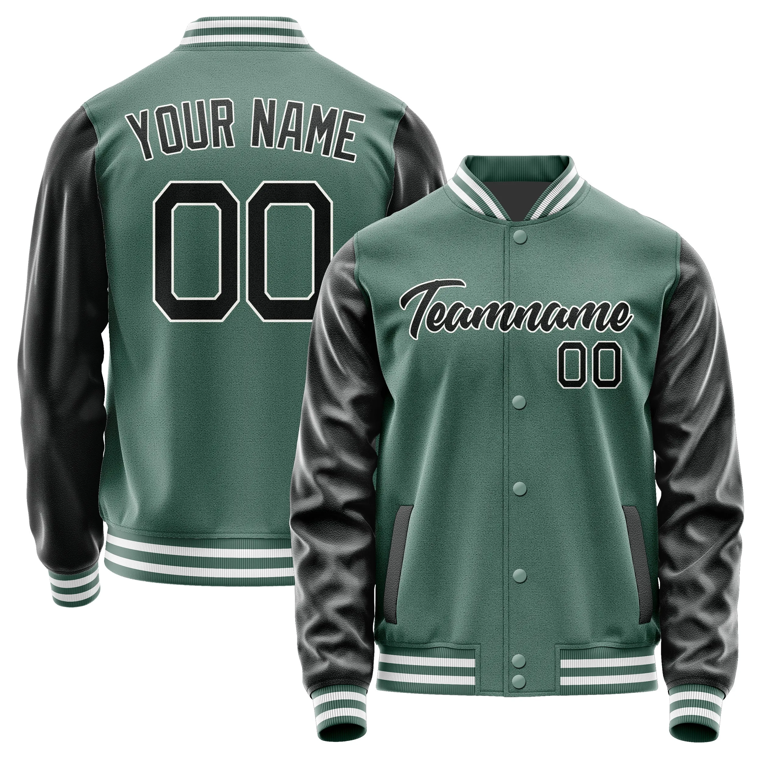 Custom Blue Green Black Jacket sold by Tailorly