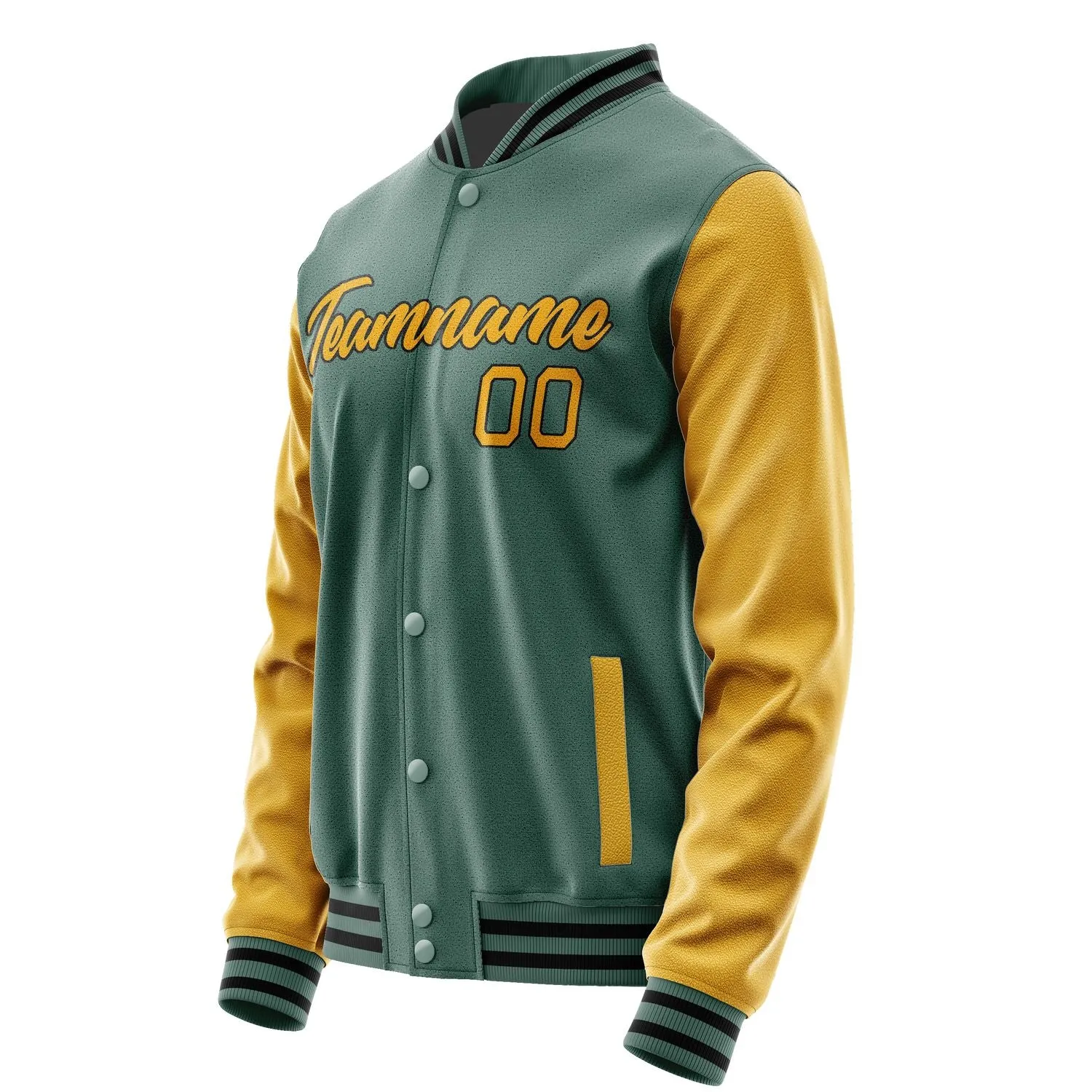 Custom Blue Green Yellow Jacket sold by Tailorly product image thumbnail 3