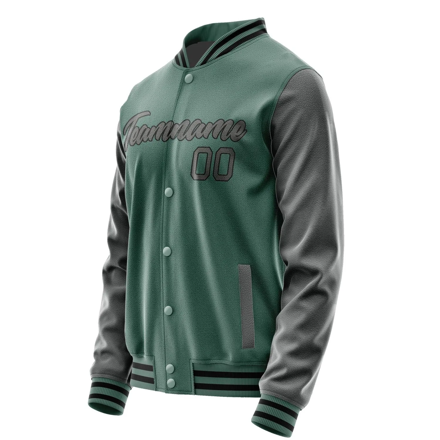 Custom Blue Green Dark Grey Jacket sold by Tailorly product image thumbnail 3