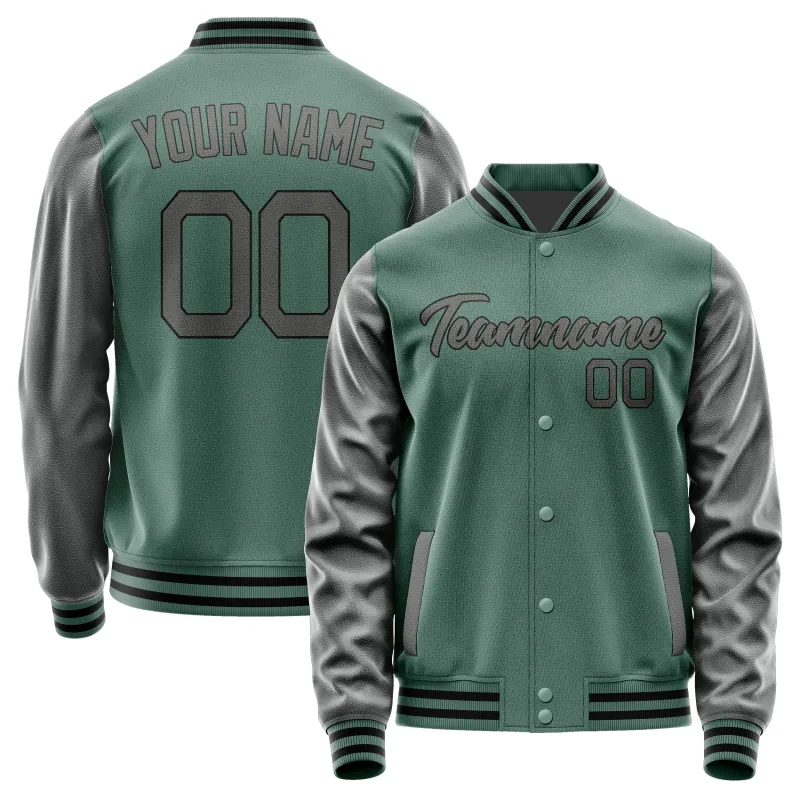 Custom Blue Green Dark Grey Jacket sold by Tailorly