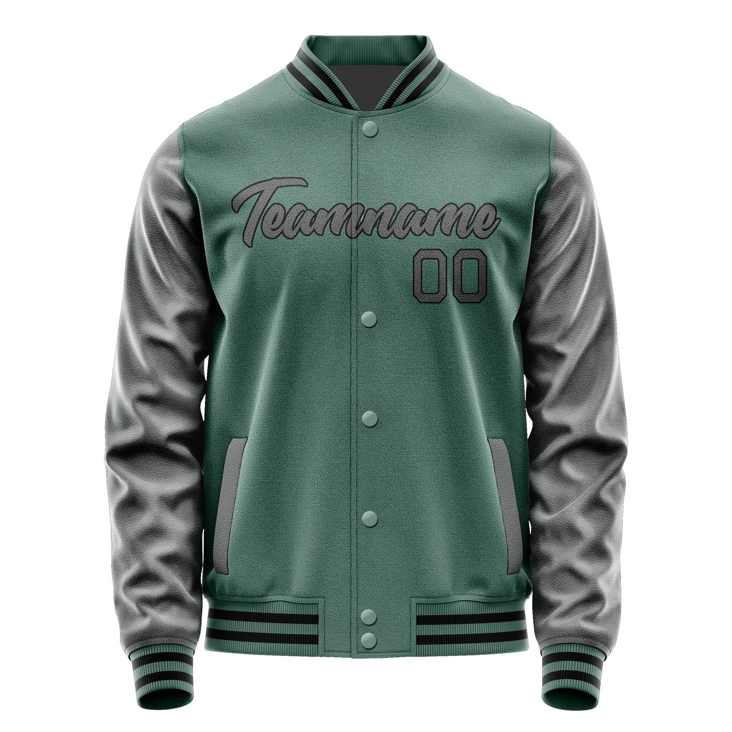 Custom Blue Green Dark Grey Jacket sold by Tailorly product image thumbnail 2