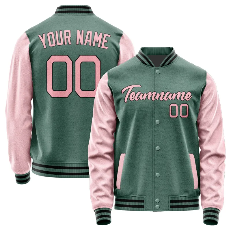 Custom Blue Green Light Pink Jacket sold by Tailorly