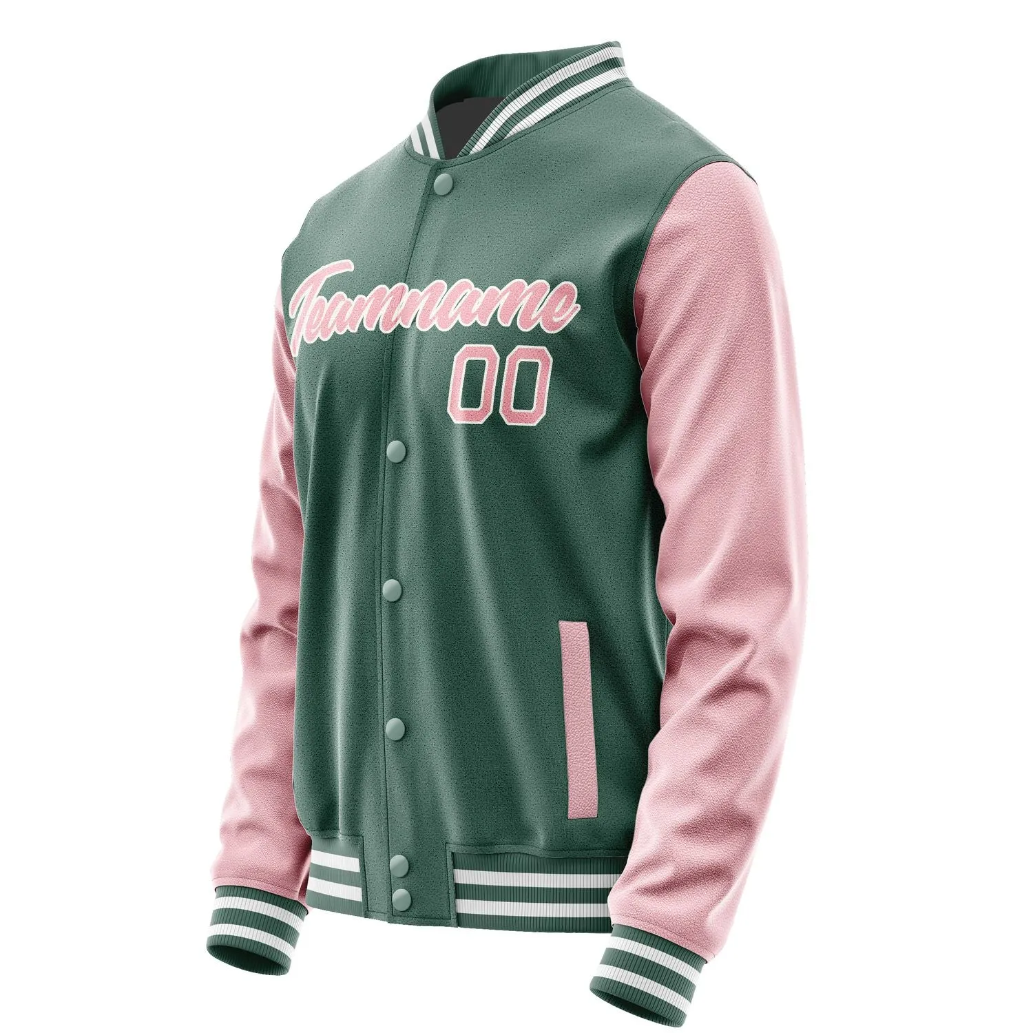 Custom Blue Green Light Pink Jacket sold by Tailorly product image thumbnail 3