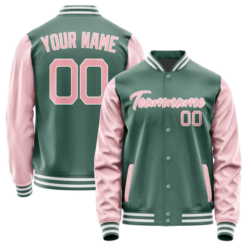 Custom Blue Green Light Pink Jacket sold by Tailorly