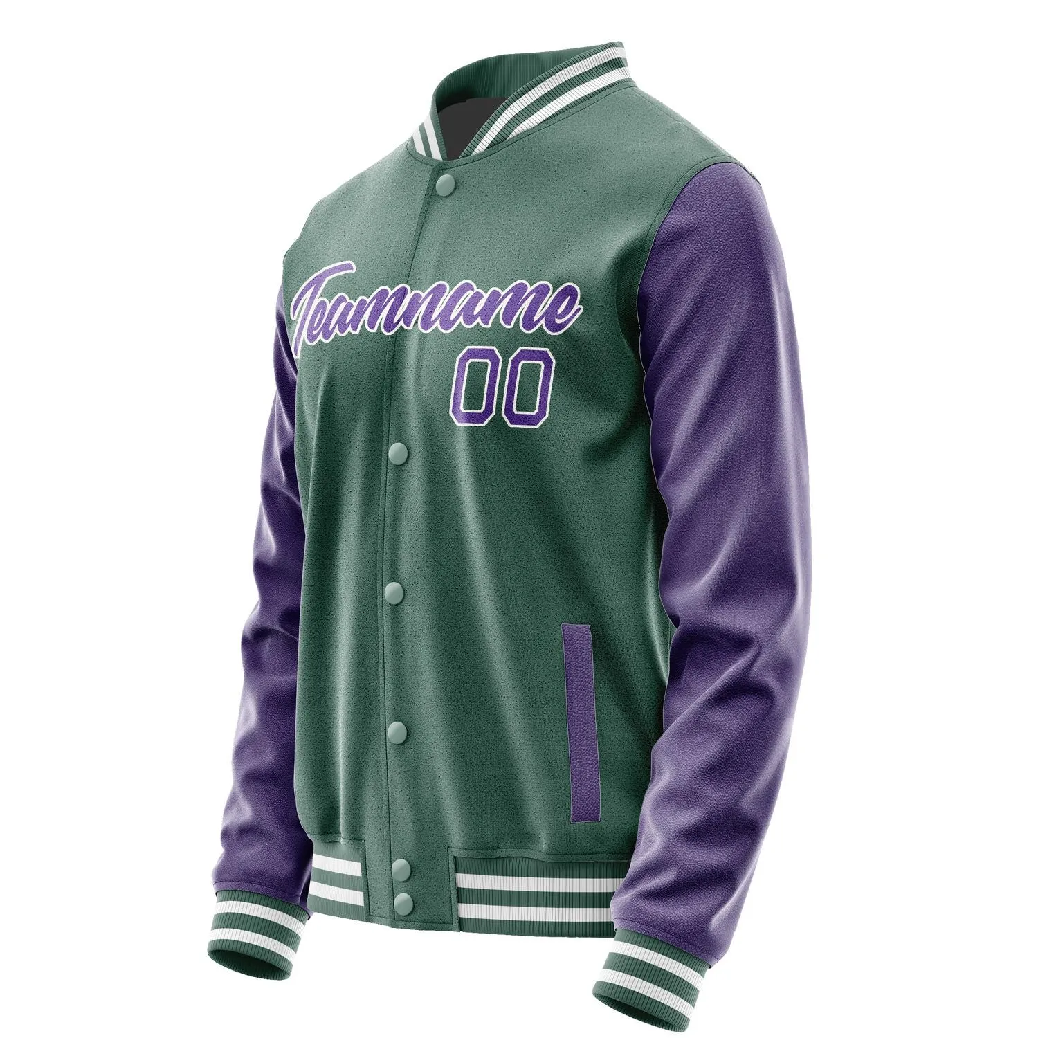 Custom Blue Green Light Purple Jacket sold by Tailorly product image thumbnail 3