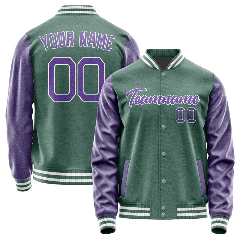 Custom Blue Green Light Purple Jacket sold by Tailorly