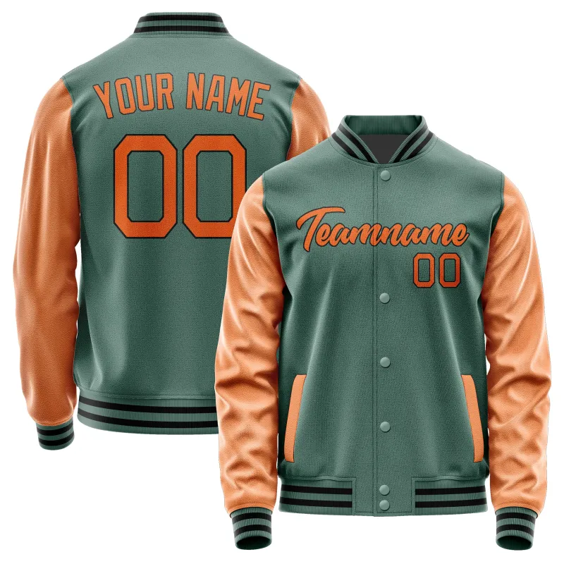 Custom Blue Green Orange Jacket sold by Tailorly