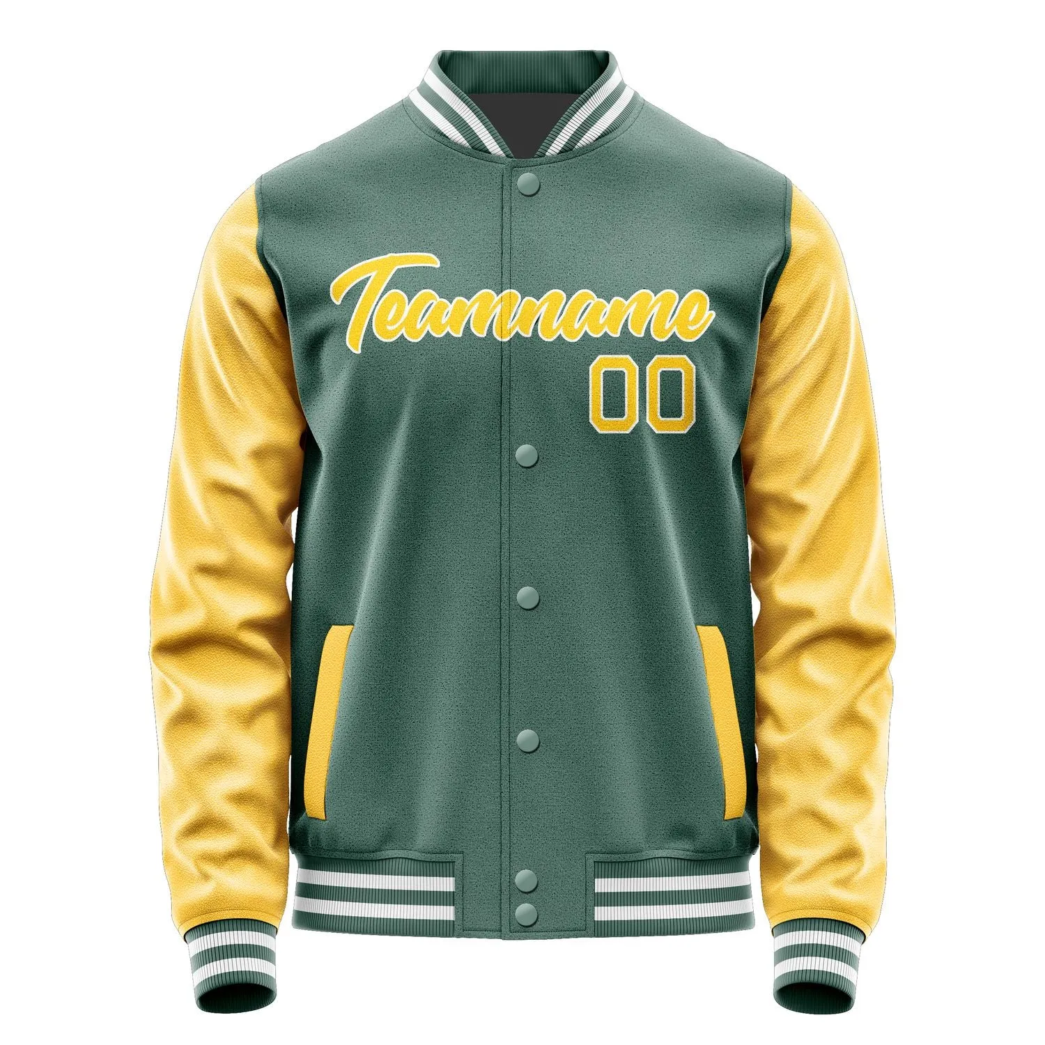 Custom Blue Green Gold Jacket sold by Tailorly product image thumbnail 2