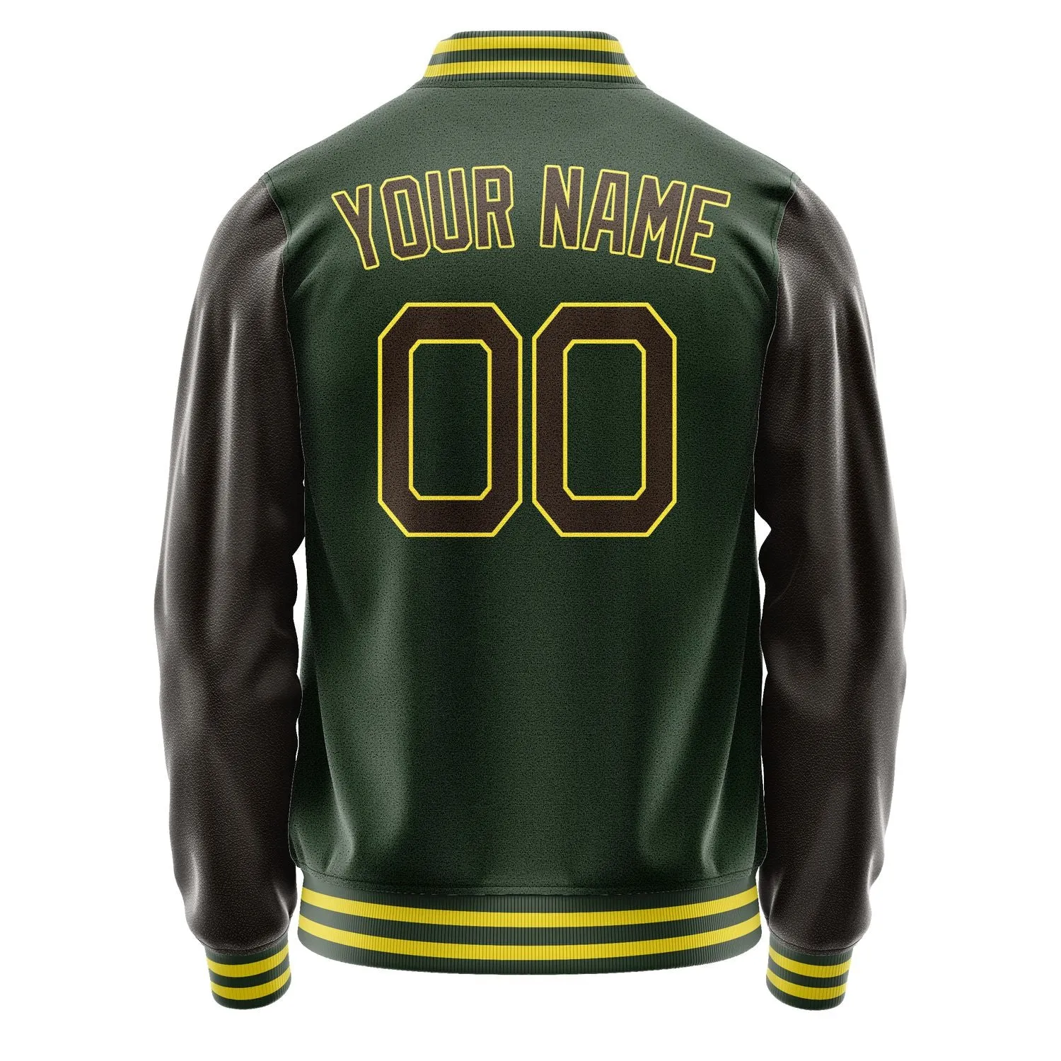 Custom Dark Green Brown Jacket sold by Tailorly product image thumbnail 4