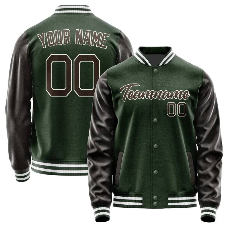 Custom Dark Green Brown Jacket sold by Tailorly