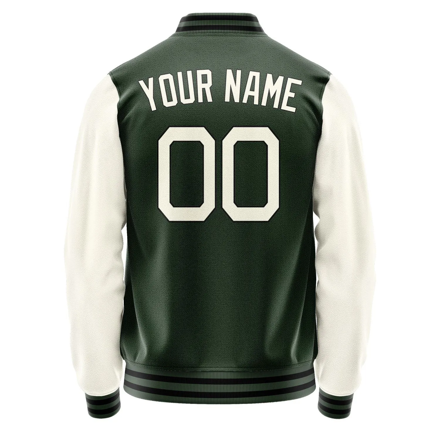 Custom Dark Green Cream Jacket sold by Tailorly product image thumbnail 4