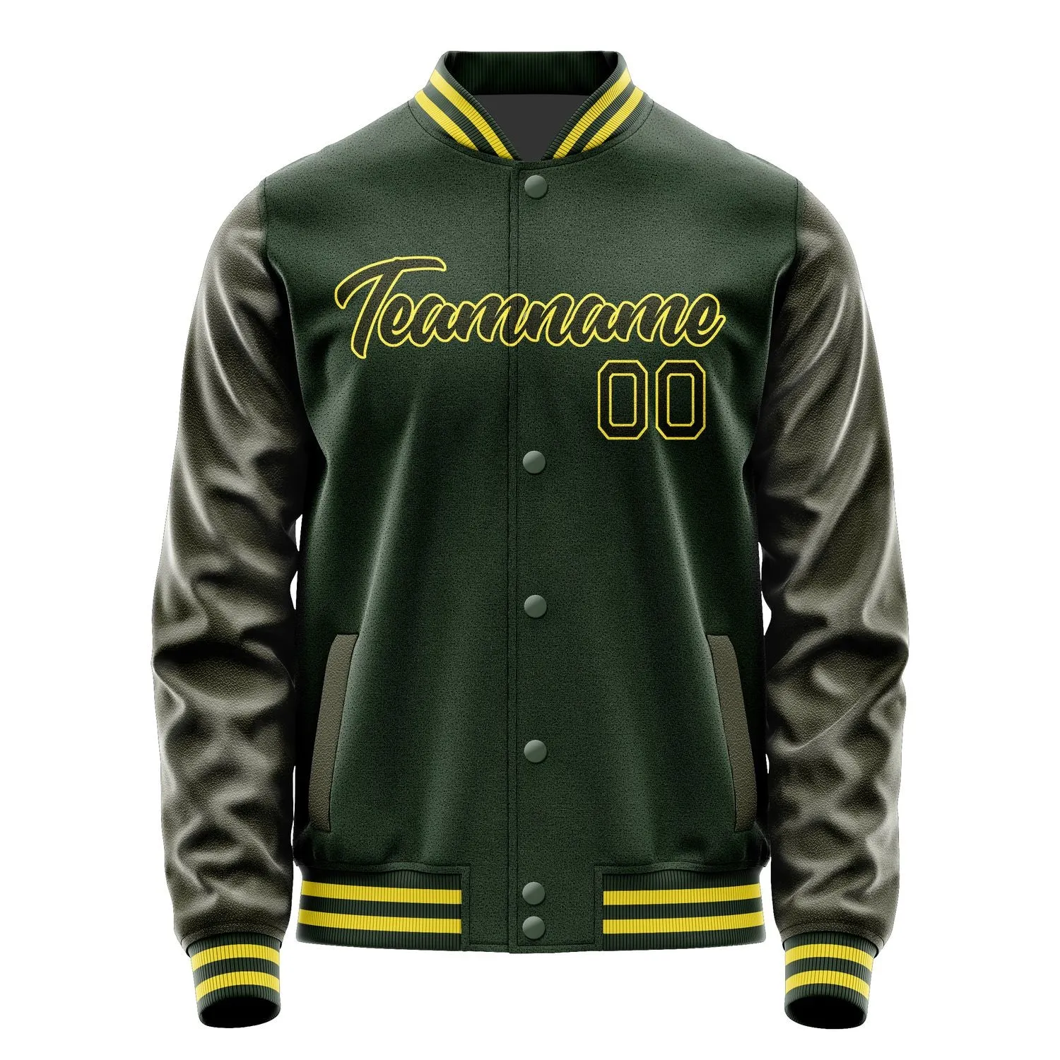 Custom Dark Green Olive Jacket sold by Tailorly product image thumbnail 2