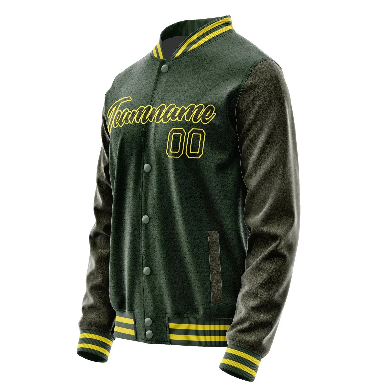 Custom Dark Green Olive Jacket sold by Tailorly product image thumbnail 3