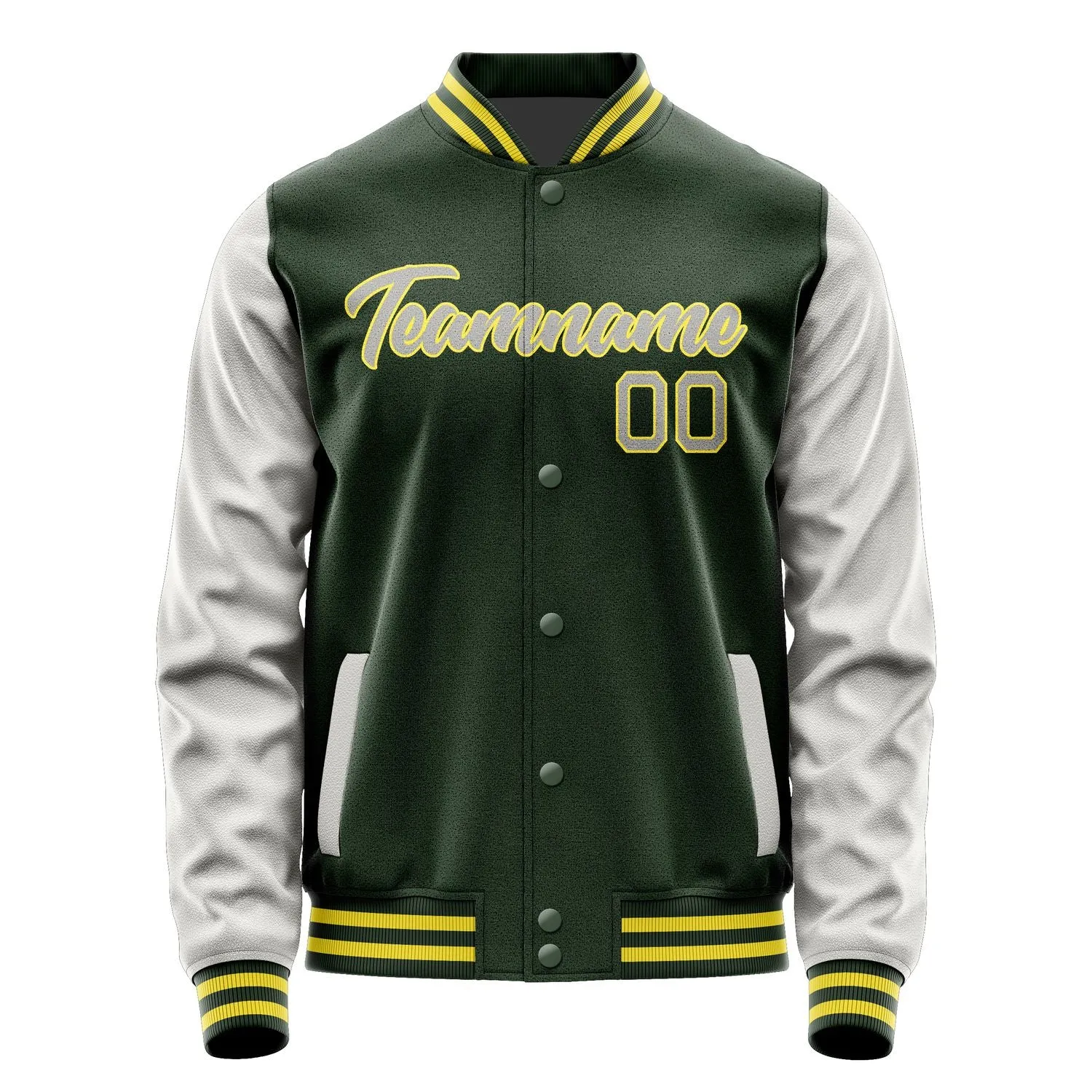 Custom Dark Green Gray Jacket sold by Tailorly product image thumbnail 2