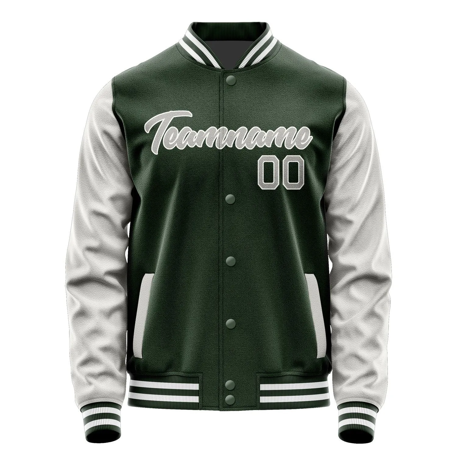 Custom Dark Green Gray Jacket sold by Tailorly product image thumbnail 2
