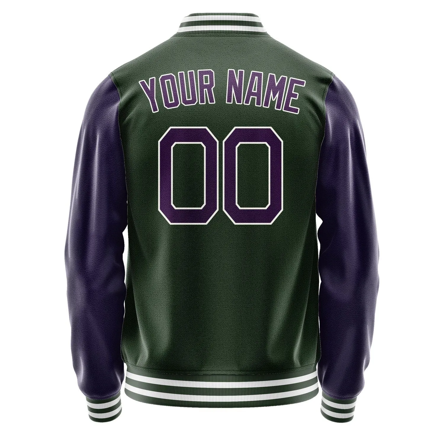 Custom Dark Green Purple Jacket sold by Tailorly product image thumbnail 4