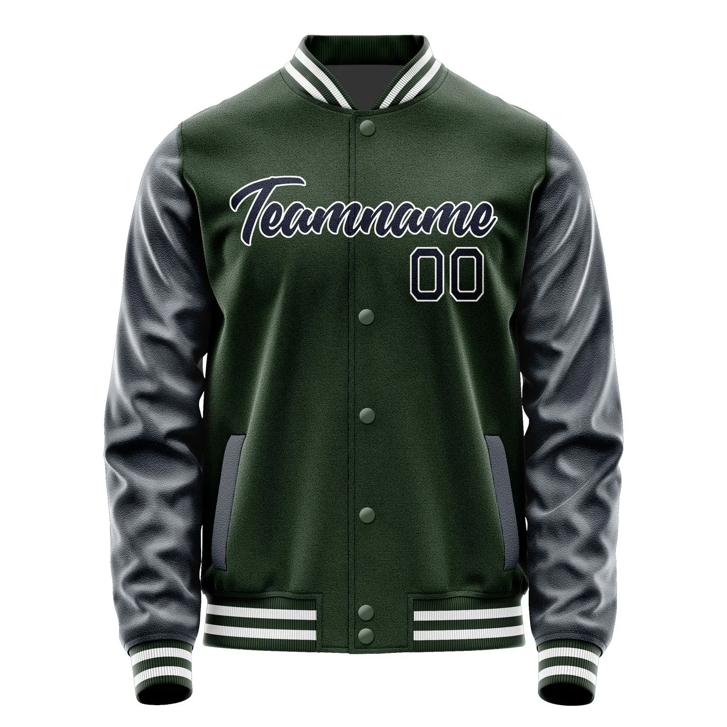 Custom Dark Green Navy Jacket sold by Tailorly product image thumbnail 2