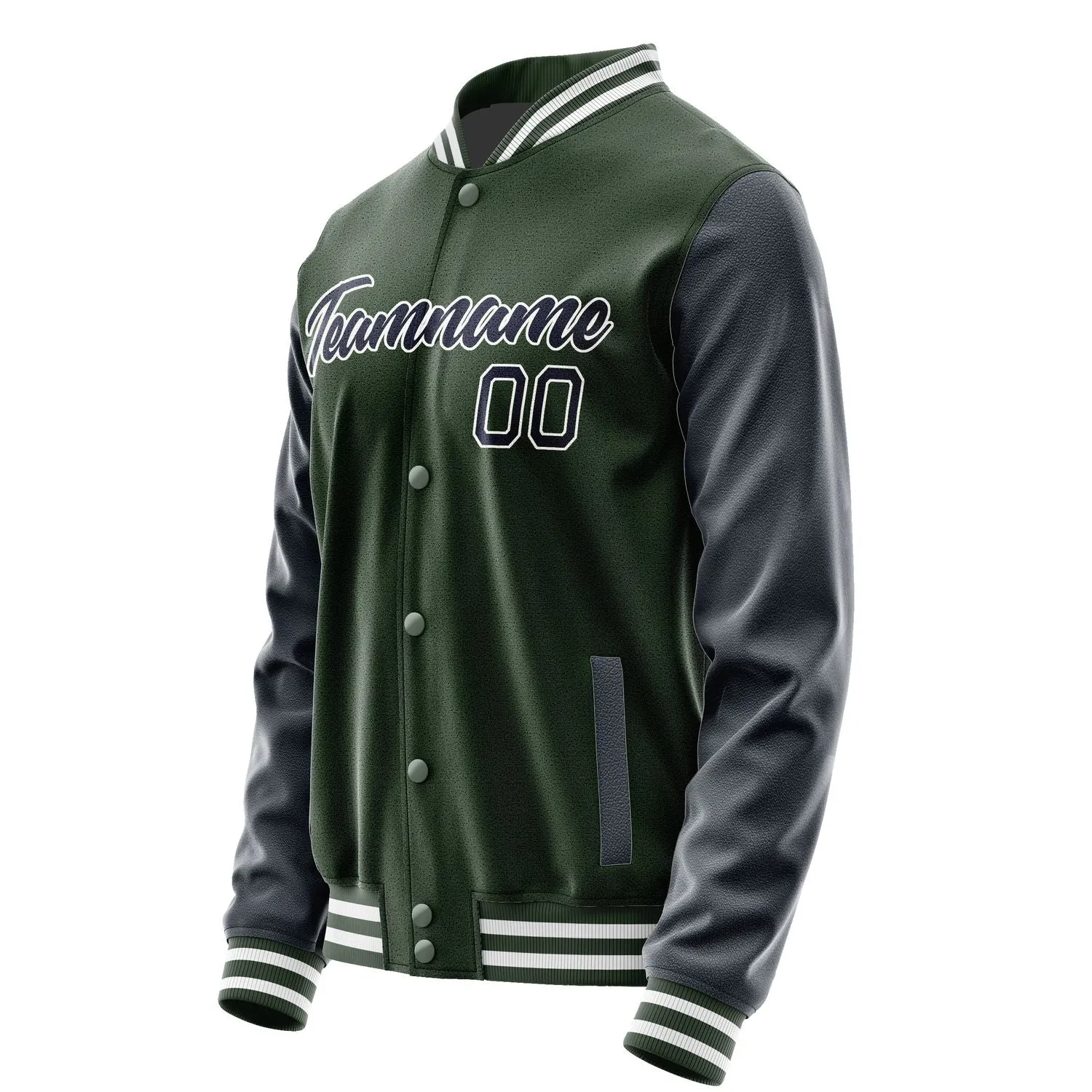 Custom Dark Green Navy Jacket sold by Tailorly product image thumbnail 3