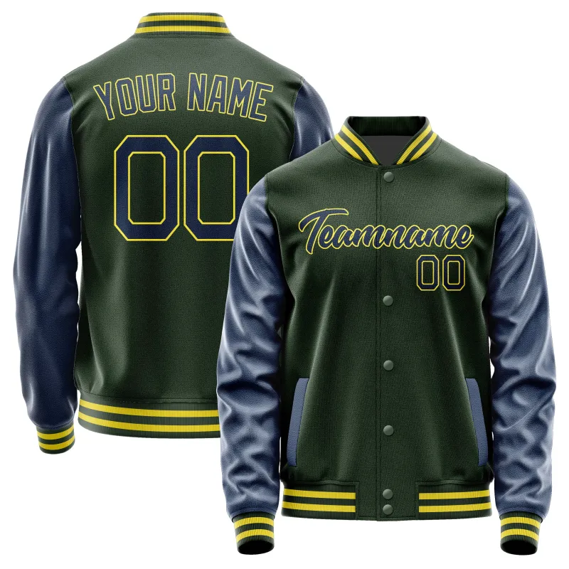 Custom Dark Green Blue Jacket sold by Tailorly