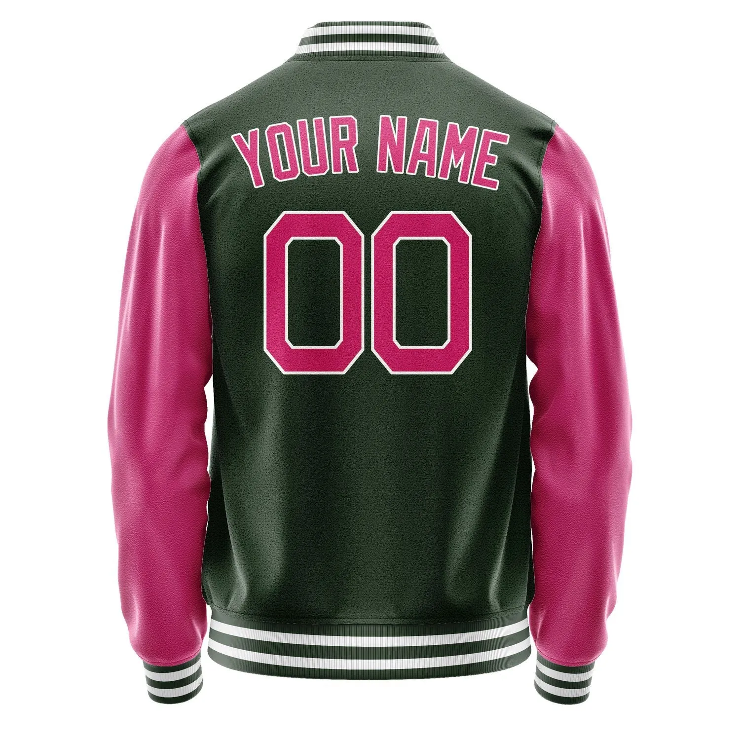 Custom Dark Green Pink Jacket sold by Tailorly product image thumbnail 4